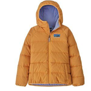 NWT Kids Patagonia Cotton Down Jacket, Dried Mango, Size XXL 16-18